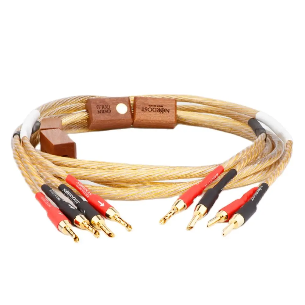 Hifi Nordost ODIN Speaker Cable Gold Banana To Banana Plug Biwire