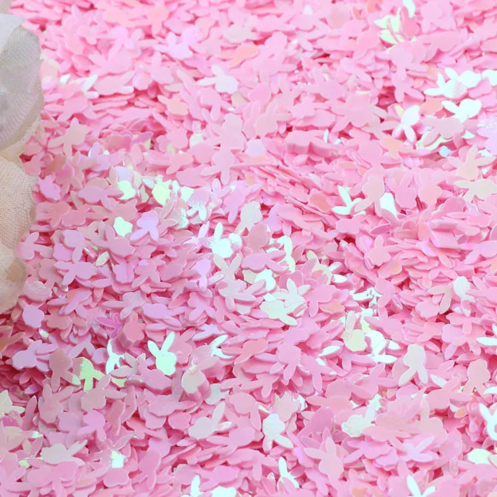 

10g Rabbit Head Paillettes Loose Sequins for Crafts 6mm Glitter Confetti Nails Art Decoration Sequin DIY Sewing Accessories