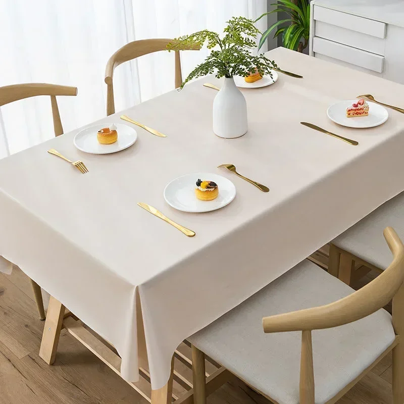 

High grade tablecloth waterproof, oil resistant, scald resistant, and wash free PVC 2023 latest dining tabl CDU3900