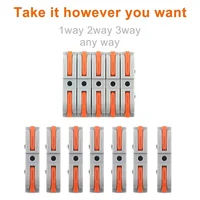 20/30/50/100 Pieces Universal Lever-Type Cable Connectors 1-to-1 Direct Connection Assembly Type Electrical Connectors Wire Terminals Quick Connection - Image 4