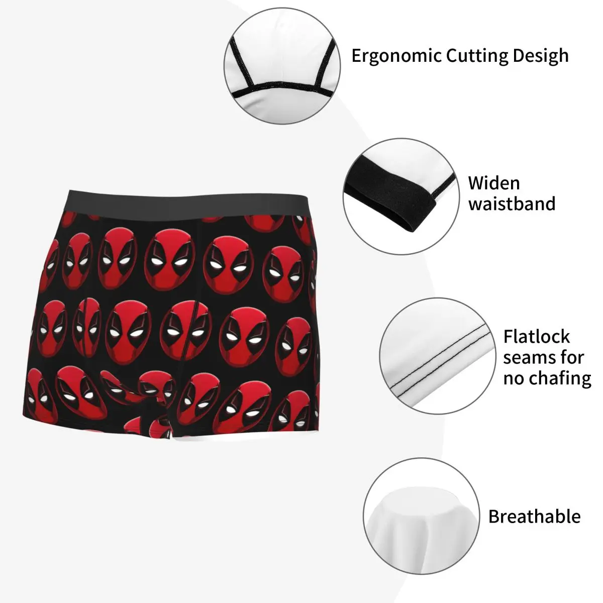 Deadpool Superhero Comics Merch Boxers Shorts Novelty Underwear Boxer Underpants Gag Gifts For Man 6