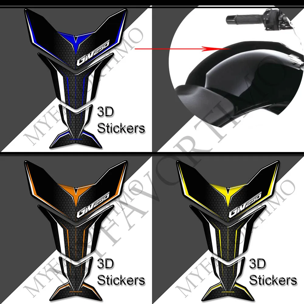 For Suzuki Inazuma GW250 GW 250 Motorcycle Stickers Decals Tank Pad Side Grips Gas Fuel Oil Kit Knee Protection