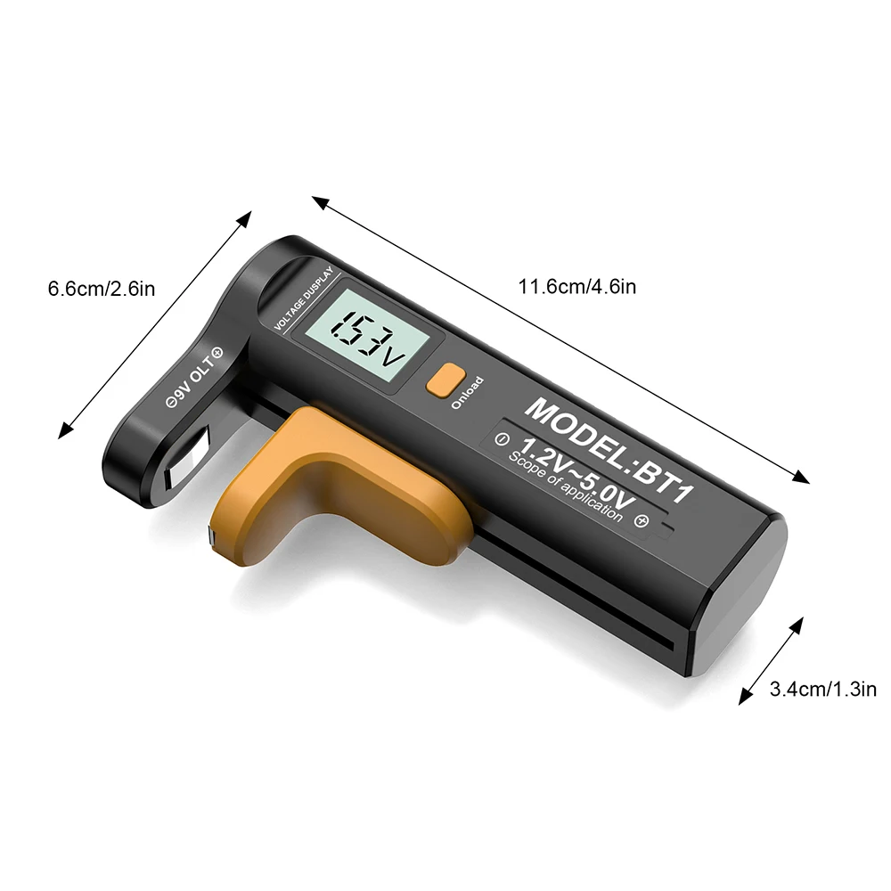 Description Picture 6 of itemNew 1.2V~5.0V Digital Battery Battery Capacity Testers Lithium Tester Display Checkered Analyzer Display AAA AA Button Cell
