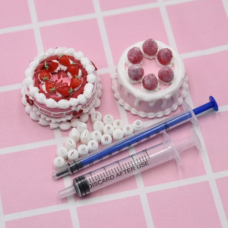 Mini Nozzle 19pcs Set for Pottery Clay Dessert Food Toy Milk Cream Clay DIY Miniature Cake Dessert Piping Tip Ceramic Tools