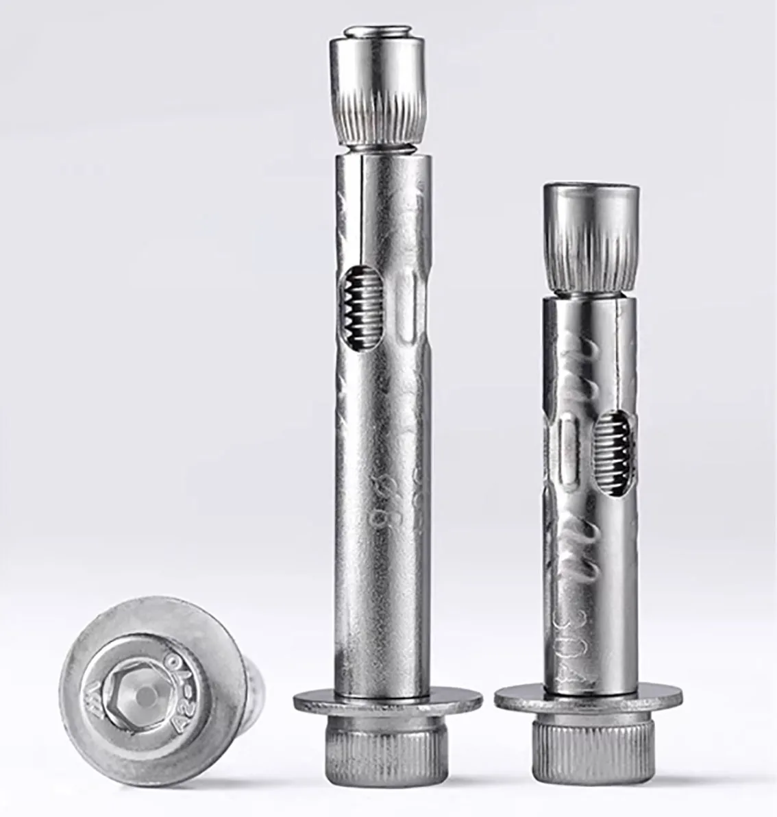 304 ステンレス鋼六角穴頭内蔵拡張ボルトネジ内部拡張コンクリートボルト M6 M8 M10 M12 (Color : Silver M6 - M12 コンクリートアンカーボルト  拡張フックボルト 304 ステンレススチール ネジ 半歯(80mm,M12 1-3 個 M6 M8 M10 M12 304 A2 ステンレス鋼内蔵拡張 内部ボルト ... ネジ、拡張アンカー、ネジ、拡張ボルト、304ステンレススチール外部六角ボルトスリーブコンクリートアンカーネジM6 M8 M10 M1