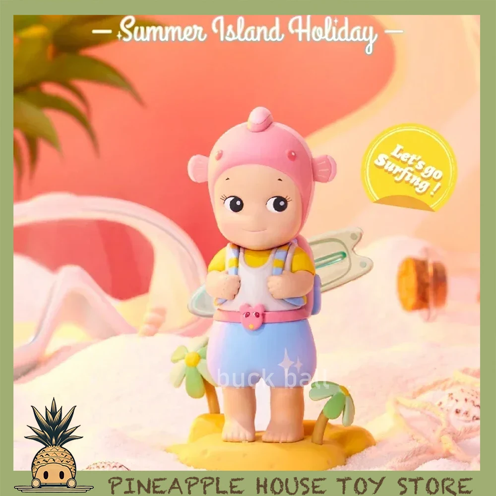 

Sonny Angel Summer Island Holiday Series Blind Box Cartoon Mini Figures Kawaii Mystery Bag Figurine Hipper Christmas Toys Gifts