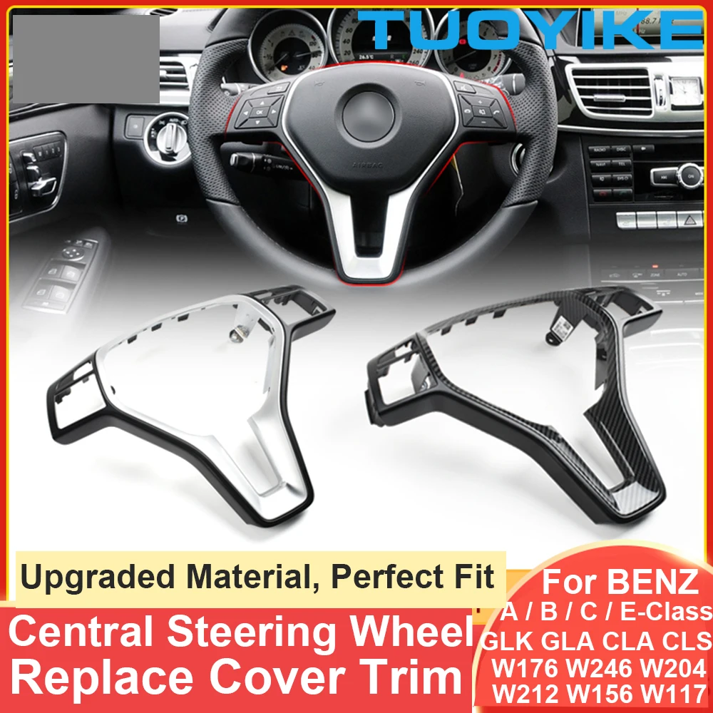 Car Steering Wheel Chrome Cover Trim Replace For Mercedesbenz A / B