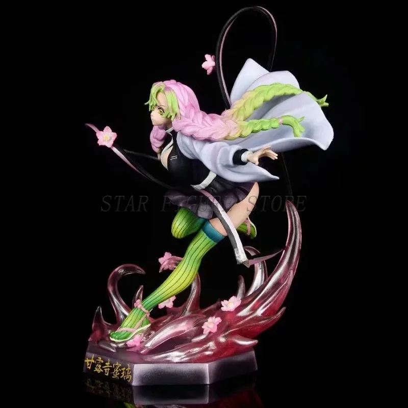 Kanroji Mitsuri Figurine De L'anime Kimetsu No Yaiba En PVC - Figurine D'action - Jouets - Décoration De Bureau - Fournitures De Collection - Cadeaux - 22 Cm
