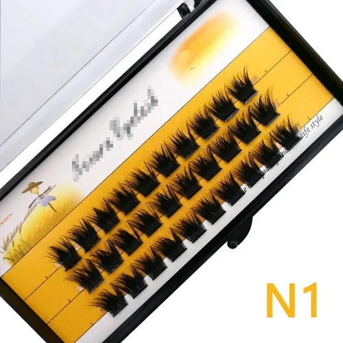 Anlinnet 메이크업용 자연스러운 두꺼운 속눈썹, 40D 인조 속눈썹, 밍크 개별 속눈썹, 속눈썹 연장, 1 박스/36 번들 7