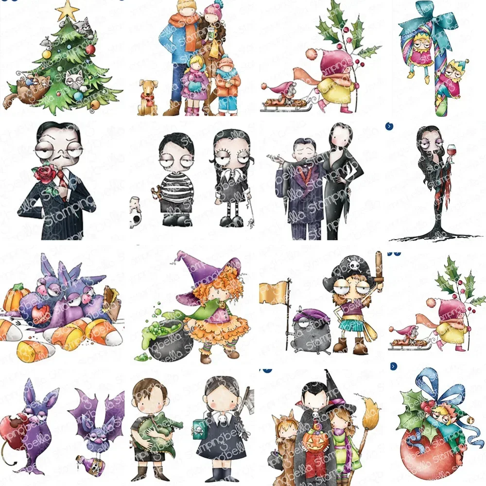 Бесплатная доставка, Рождество, Хэллоуин, прозрачный штамп, штамп для резки, печать для «сделай сам», скрапбукинг, прозрачный штамп A5060