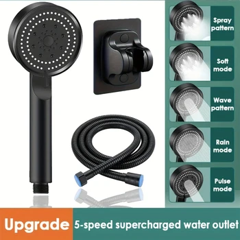 Bagno sostitutivo per doccia Soffione doccia ad alta pressione Turbo Doccia Telefono 5 stampi Soffione doccia a risparmio Accessori da bagno 1