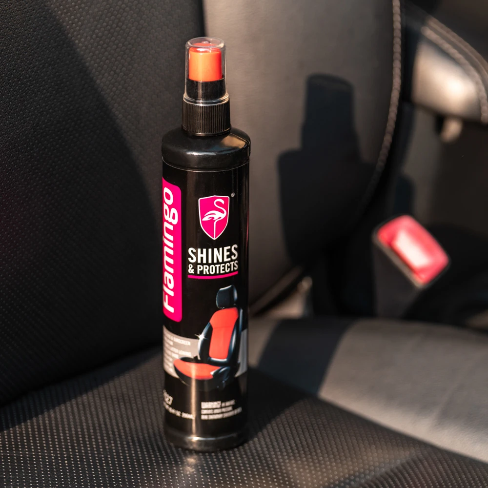 Car Restorer Paste Flamingo F027 295ml Plastic Leather Restorer Quick Coat Liquid Wax