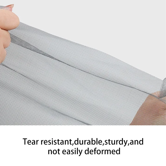 Écran durable amélioré de haute qualité multi-tailles, anti-moustiques et d'insectes, conception auto-adhésive, convient aux portes et fenêtres 3