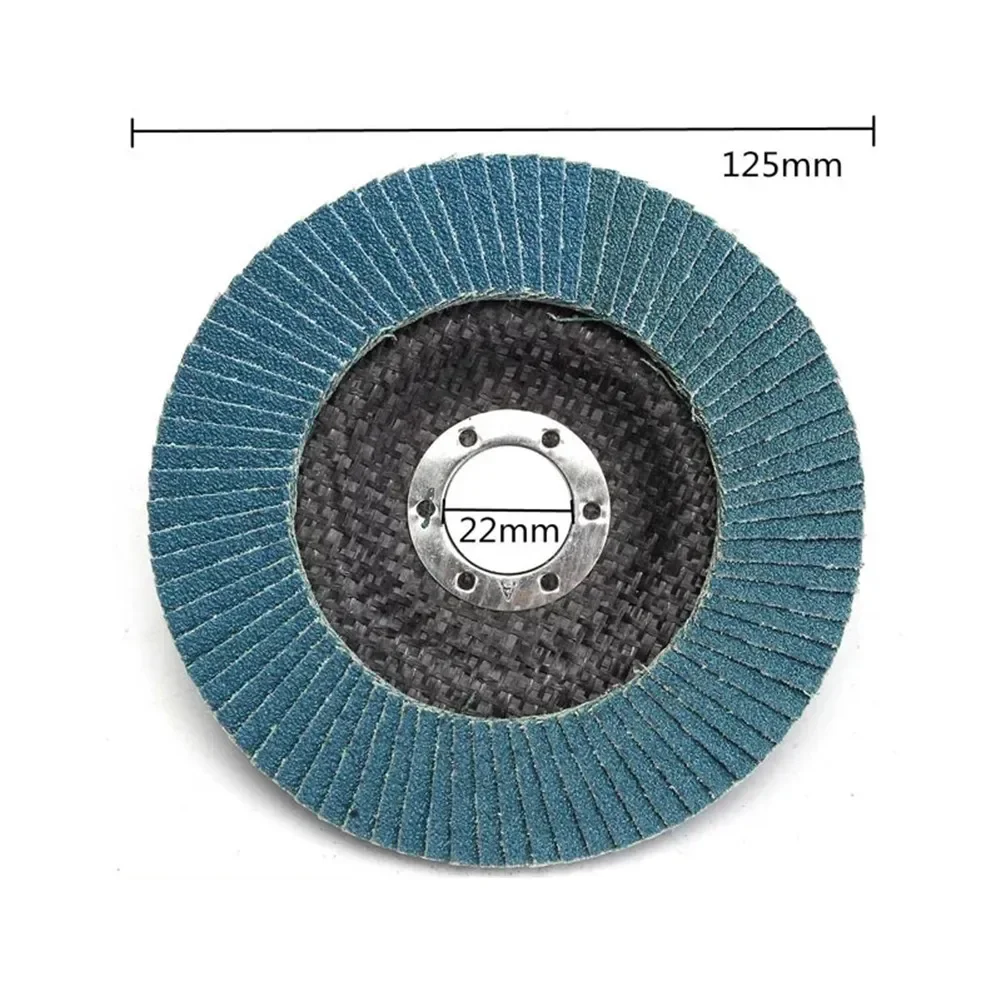 Metal Sanding Flap Discs Angle Grinder Wheels Blade 40/60/80/120grit 5" 125mm