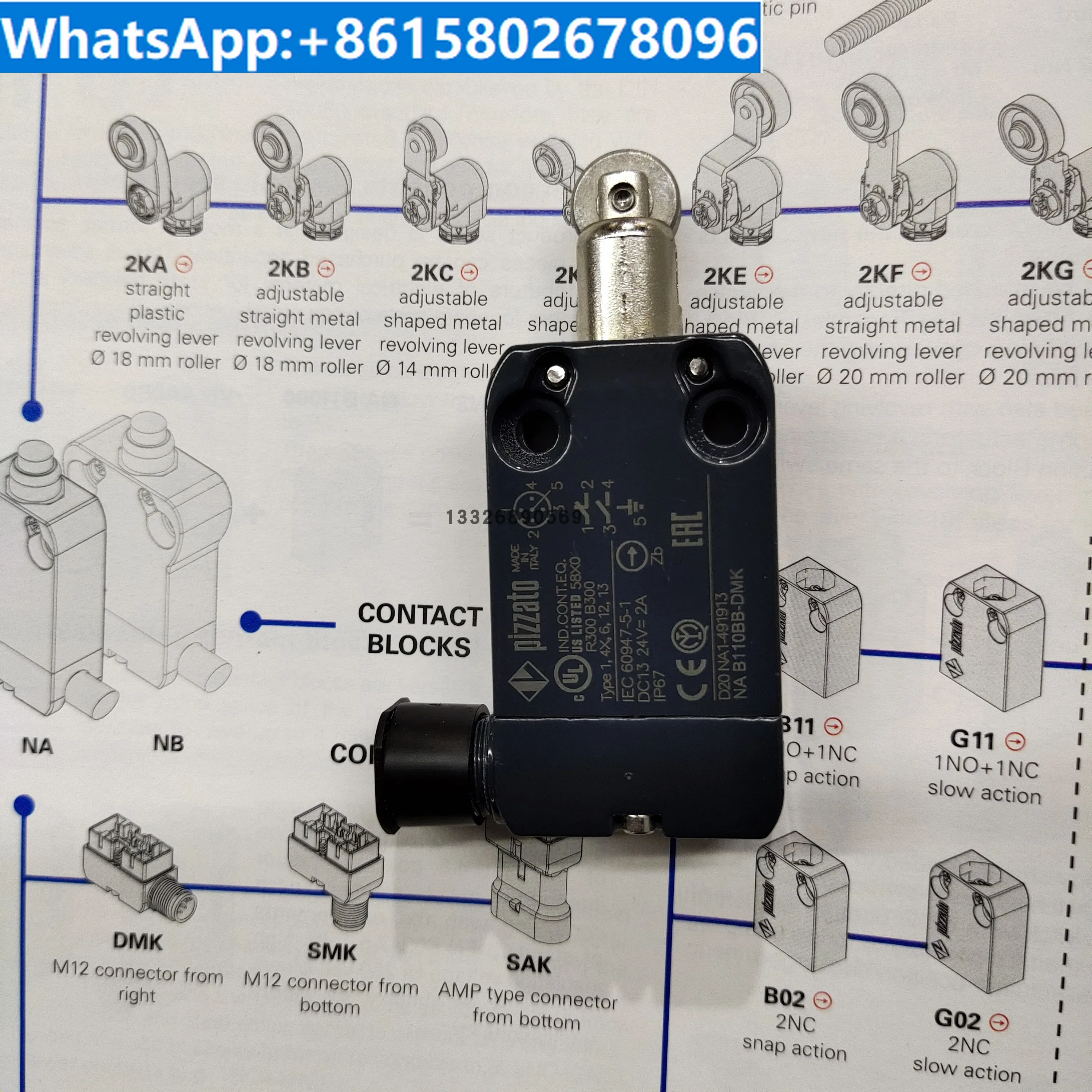 

Pizzato Italy Original Imported Limit Switch NA B110BB-DMK