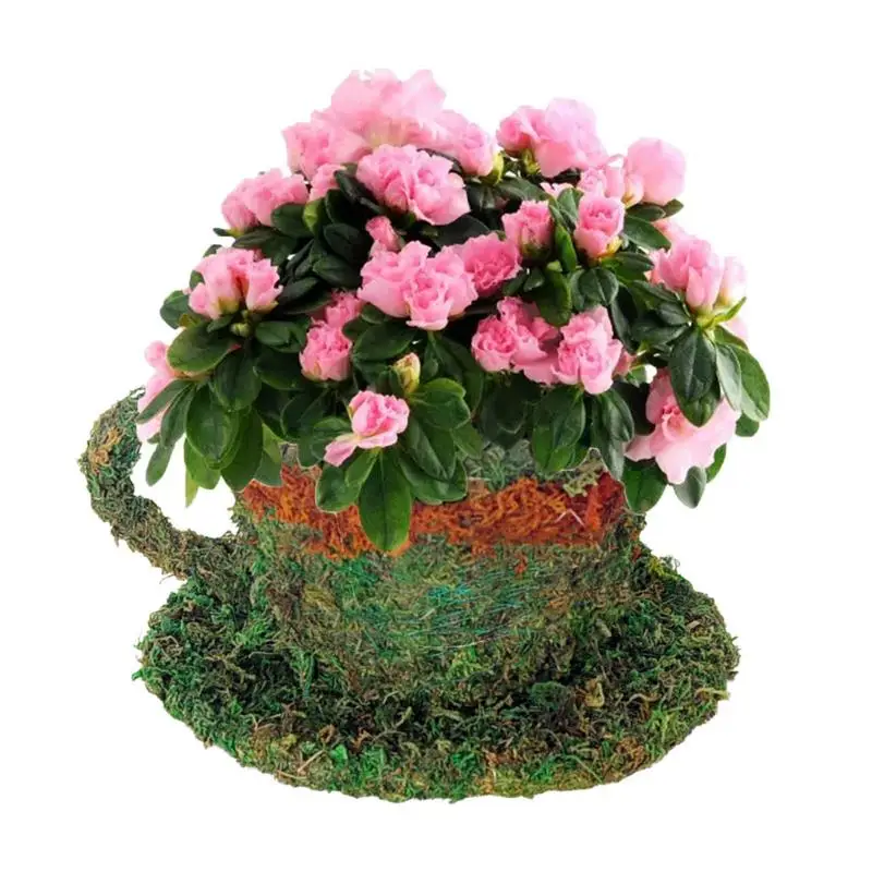 

Basket For Plants Indoor Moss Woven Flower Pot Indoor Plant Basket Table Centerpieces Waterproof Nursery Succulent Pot Garden