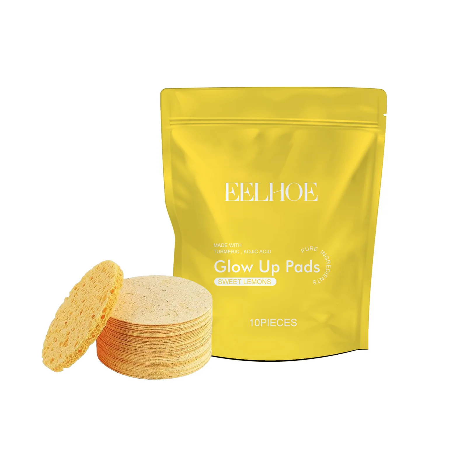 Turmeric Cleansing Pad Deeply Cleanses Skin, Removes Dirt, Controls Oil and Softens Exfoliated, Tender Skin 6
