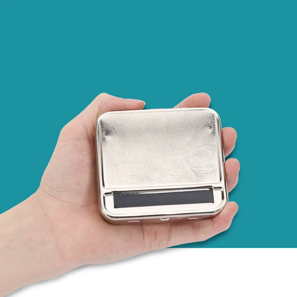 Silver Metal Manual Cigarette Rolling Machine 70/78/110mm Portable Manual Machine for Cigarette Smoking Accessories 2