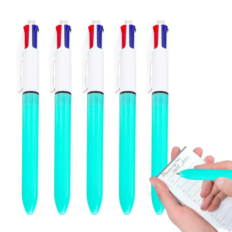 

Гладкие ручки для письма, выдвижные ручки для записей, милые ручки для записей, 5 шт. ручки для записей для кодирования цветов