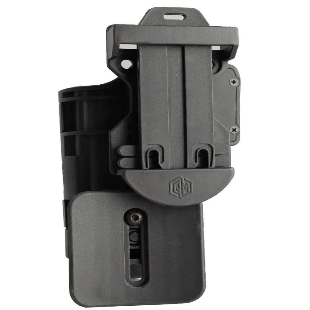 Enhanced Quick Release Plastic Holster for Right-Handed Belt Clip Carry