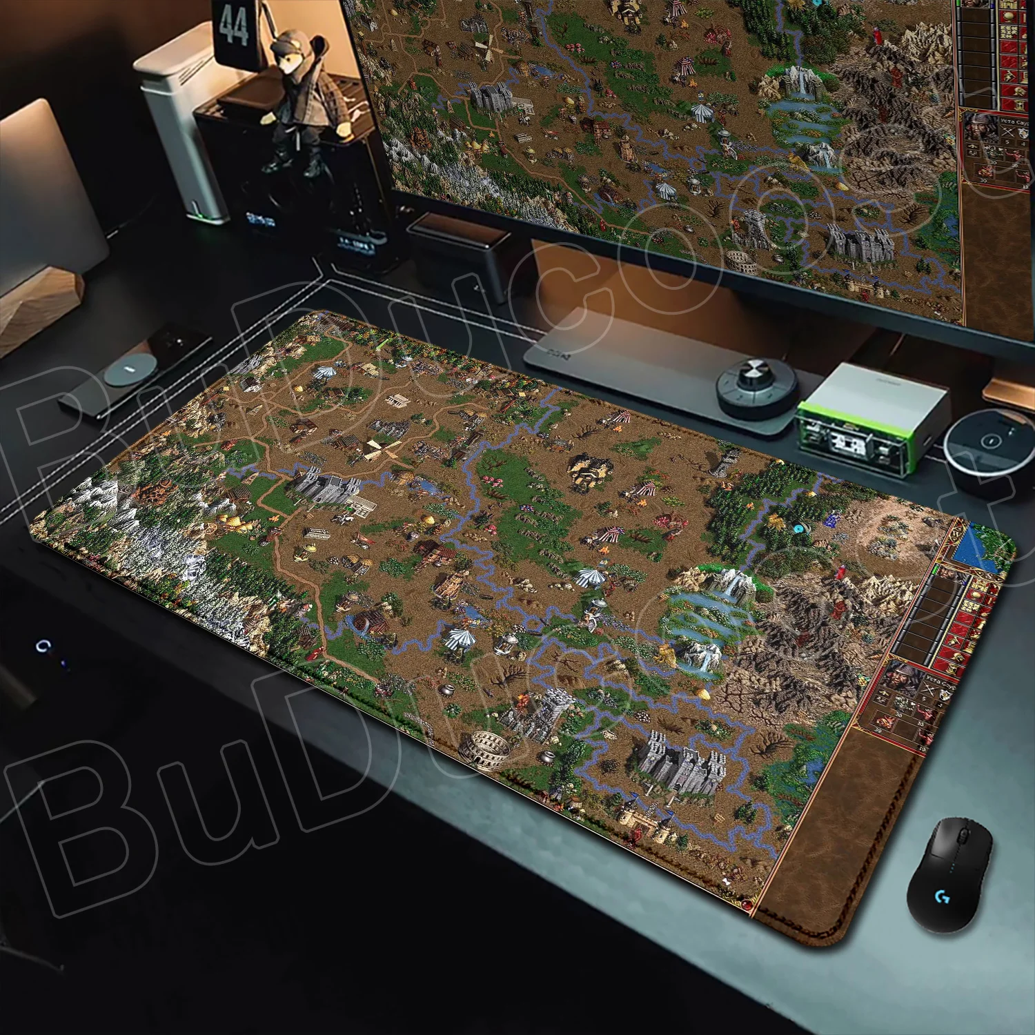 Heroes of Might and Magic Medieval Game Desk Mat - HD Print XXL Non-Slip Mouse Pad