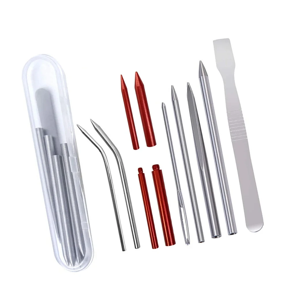 Paracord Needle Stitching Lace Weavinglacing Bracelet Fid Kit Accessories Set Tools Tool Smoothing Braiding Knotter Leatherjigs