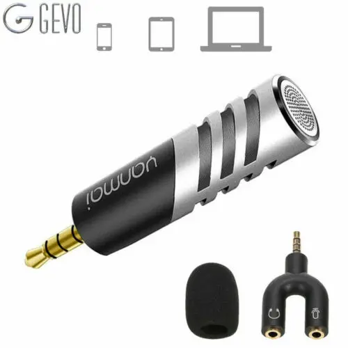 

R1 Мини Регулируемый Стерео конденсаторный микрофон для IPhone запись IPAD ПК