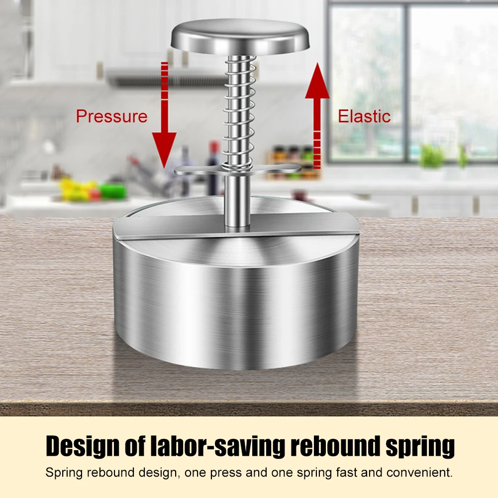 Burger Press Burger Maker Hamburger Press Hamburger Patty Maker 304 Stainless Steel Non-Stick Burger Press for Making Meat Patties and Thin Burgers