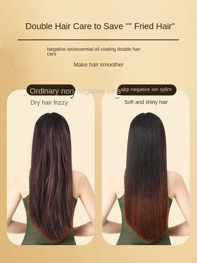 XL Hair Straightener Hair Curler Negative Ion Electric Hair Straightener Curly 4
