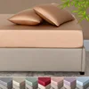 100% Bamboo Bed Sheet Set Luxury 3 Pieces Bedding Set (1pc Fitted Sheet and 2pcs Pillowcase) Non-Slip Mattress Cover for 100/160 1