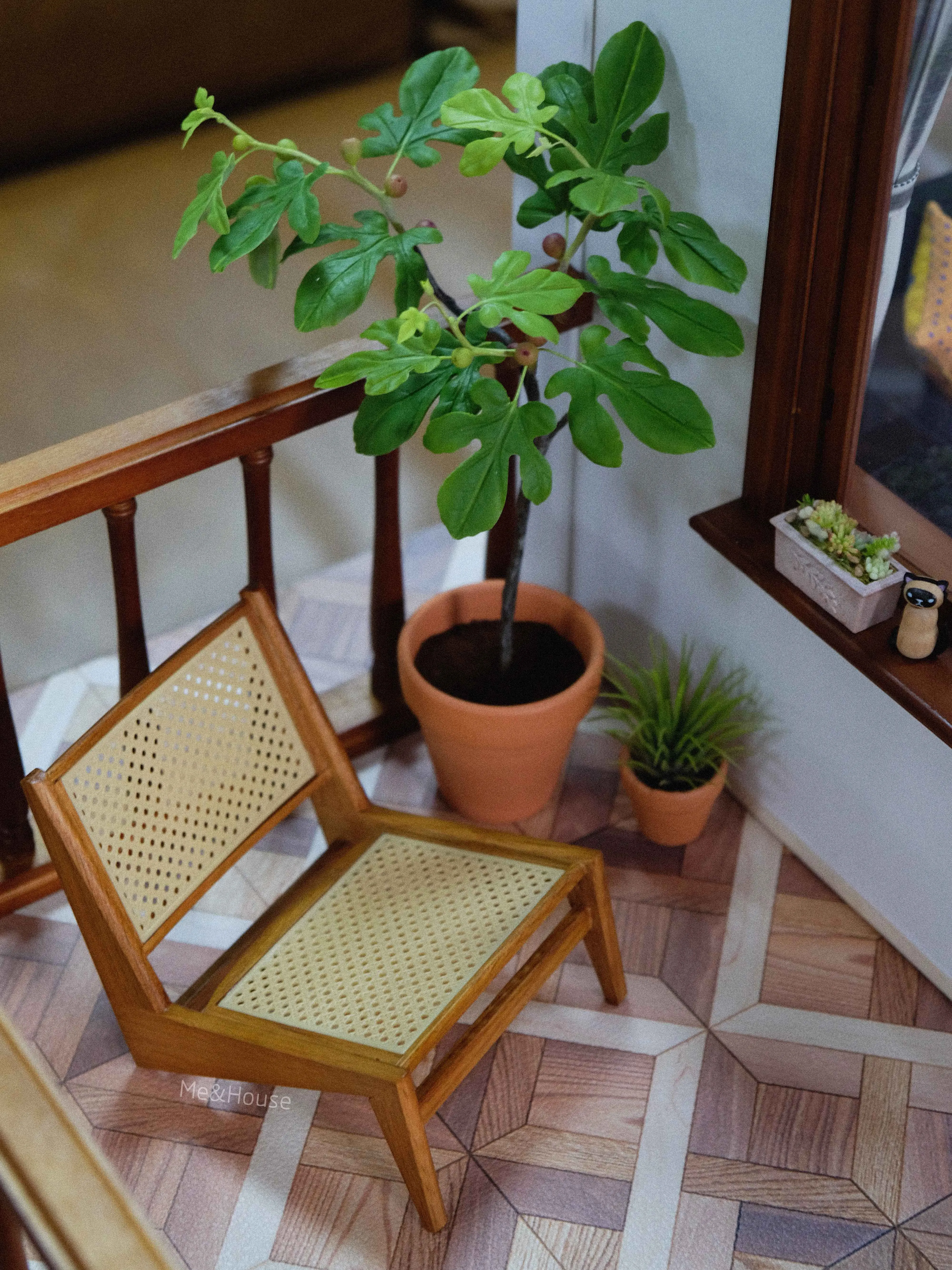 1/6 bjd ob11 miniature dollhouse furniture Mini model back chair/recliner 2