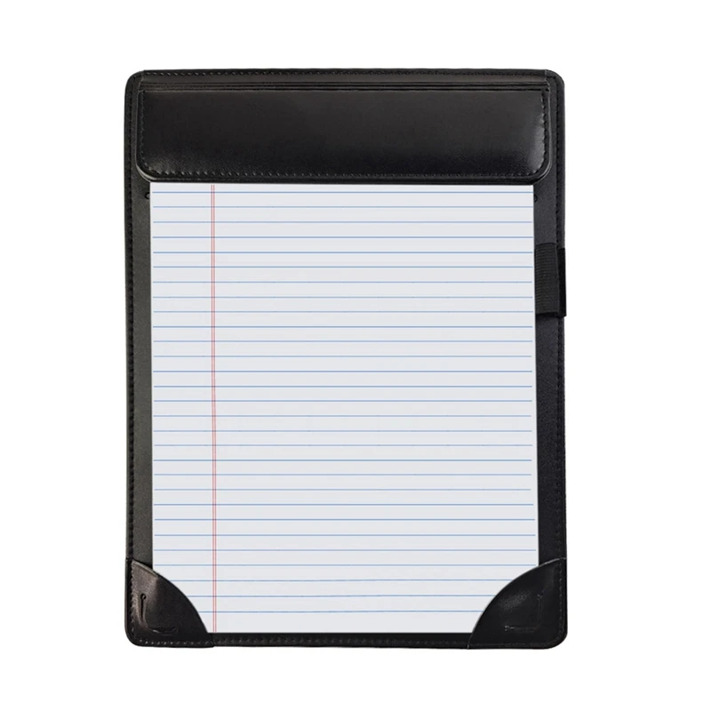

Black PU Leather A4 Clipboard File Paper Board Folder Document Stationery School Office Supplies