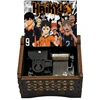 Anime Haikyuu Imagination Black Wood Music Box Team Lucky Mascot Gift New Year's Gift For Boy Room Decoration Ornaments 3