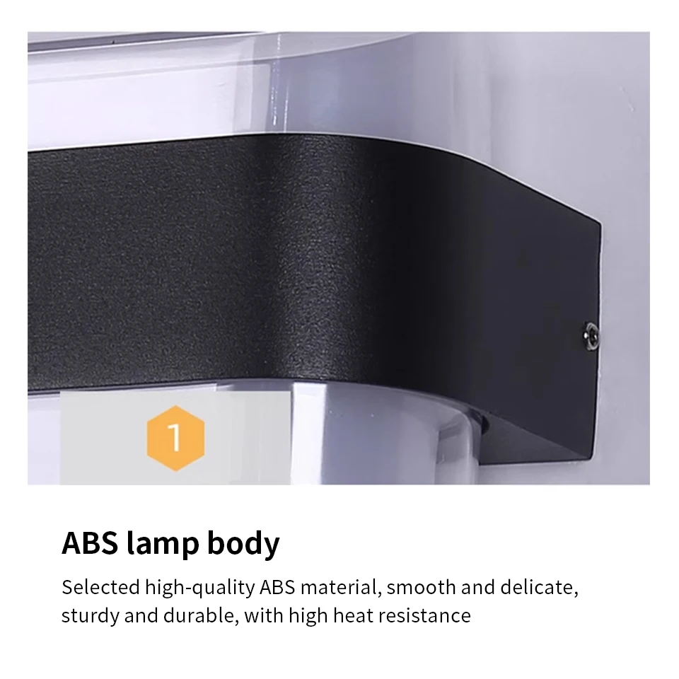 레이더 모션 센서 AC85-265V LED 벽 램프, 베란다 표면 장착 장식, 고정장치 주방 계단용 거실, 6W, 12W