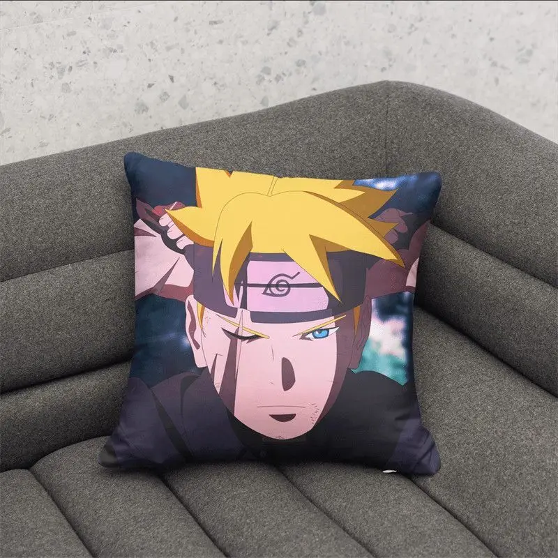 thumbnail image 1 of Funda de almohada con figura de anime Naruto, funda de almohada con estampado de dibujos animados de Kakashi Sasuke, almohada para sofá o coche, decoración del hogar, regalos navideños para niños, 1 of 5