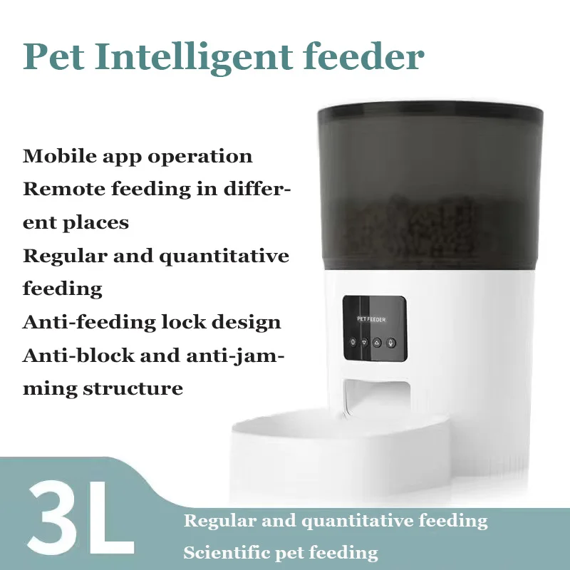Automatic Pet Feeder Intelligent Button APP Version Auto Smart Control