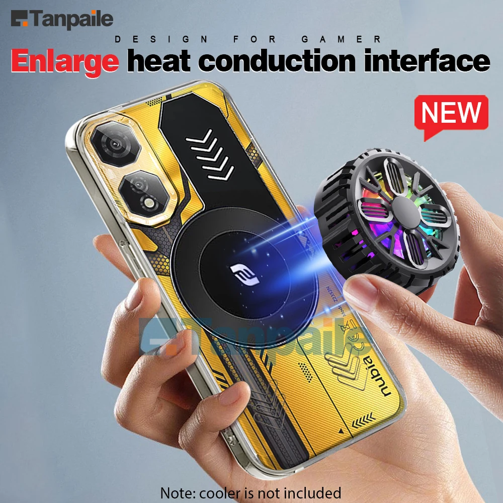 Enhanced Cooling Shockproof Gaming Case - Transparent Black Soft TPU with Heat Dissipation Bumper