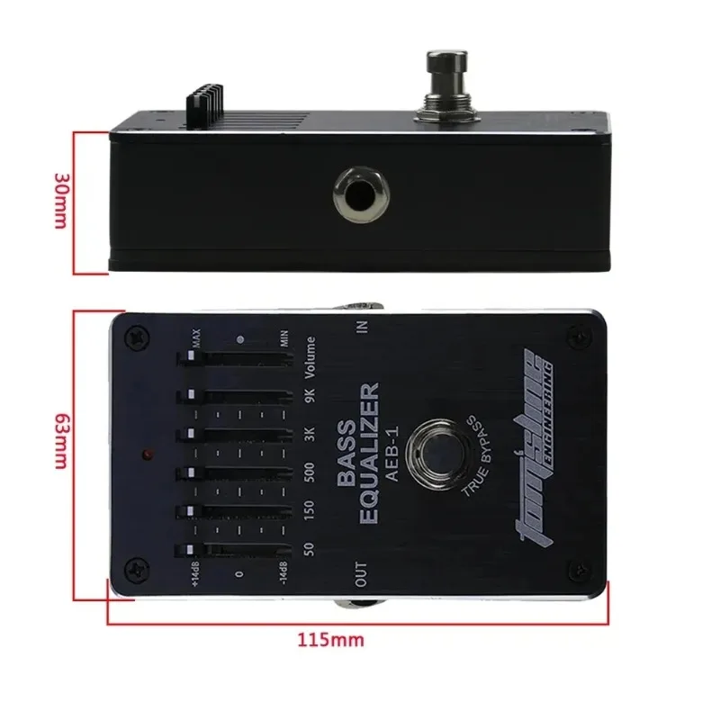 ANOMA AROMAAEB-1S 베이스 4단계 이퀄라이저 BASSEQ 베이스 5단계 조정 싱글 블록에 적합