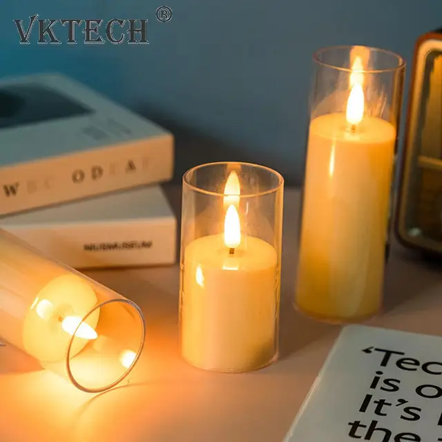 Láng Nélküli Villogó Led -Gyertyák Világos Tealight Akkumulátoros Gyertyák Lámpa Elektronikus Fogadalmi Esküvői Otthoni Dekoráció - Image 5