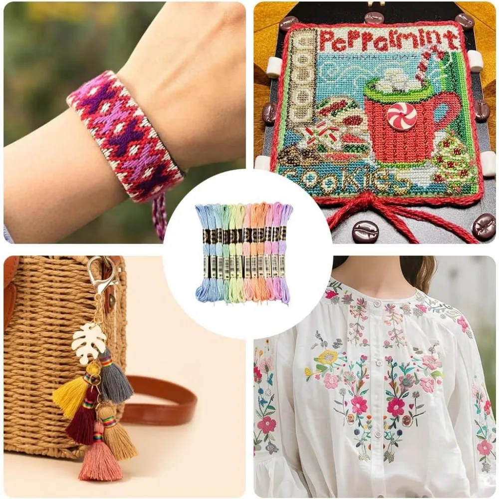 12 Skeins Embroidery Floss 5