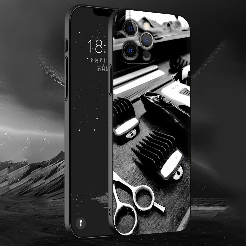 Luxury Barber Shop Hair Stylist Tools Phone Case Cover