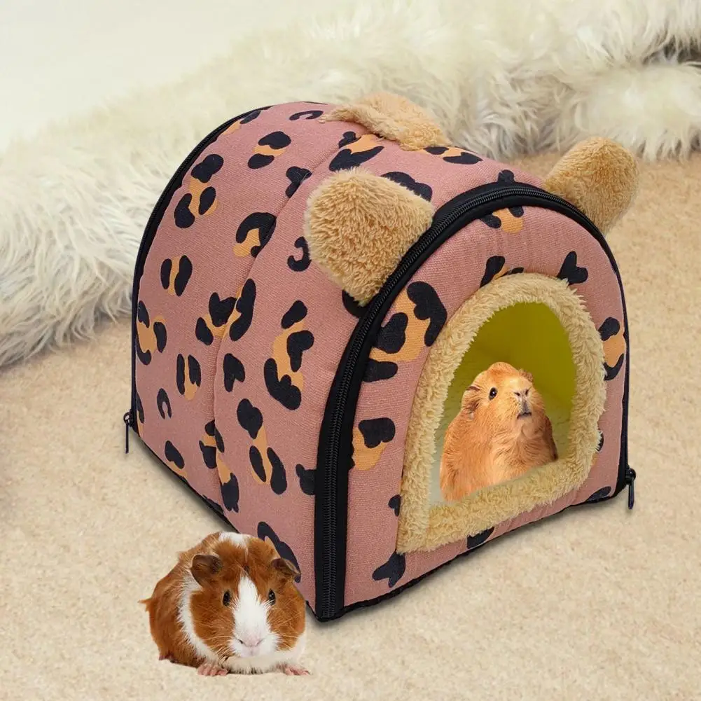 

Fully Enclosed Rat Bed Hamster Nest Bed Cozy Winter Nest Bed for Small Full-enclosed Cave House for Guinea Pigs for Comfortable