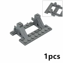 City Train Rail Tracks and Railway Building Block Set - Creative DIY Brick Toys (Stop Track)