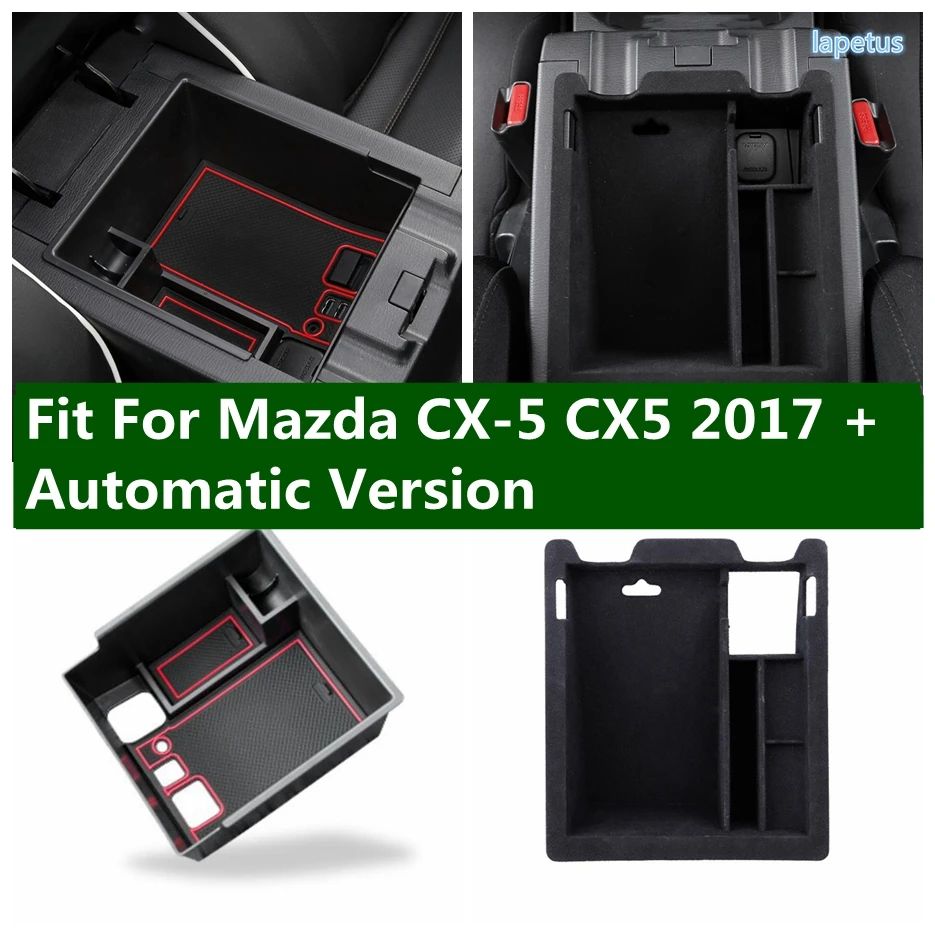 

For Mazda CX-5 CX5 2017 - 2023 Automatic Version Accessories Central Armrest Storage Box Console Arm Rest Tray Pallet Container