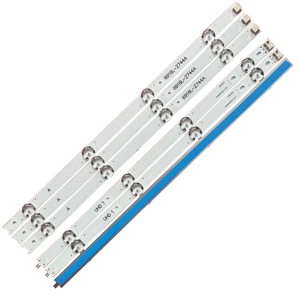 LED light 1/5sets LED backlight 8LEDs for 43" TV 6916L-2744A 6916L-2743A V16.5 ART3 43UH603V 43lh5700 43VH6100 LC430DGE FJ M2 43lh590v