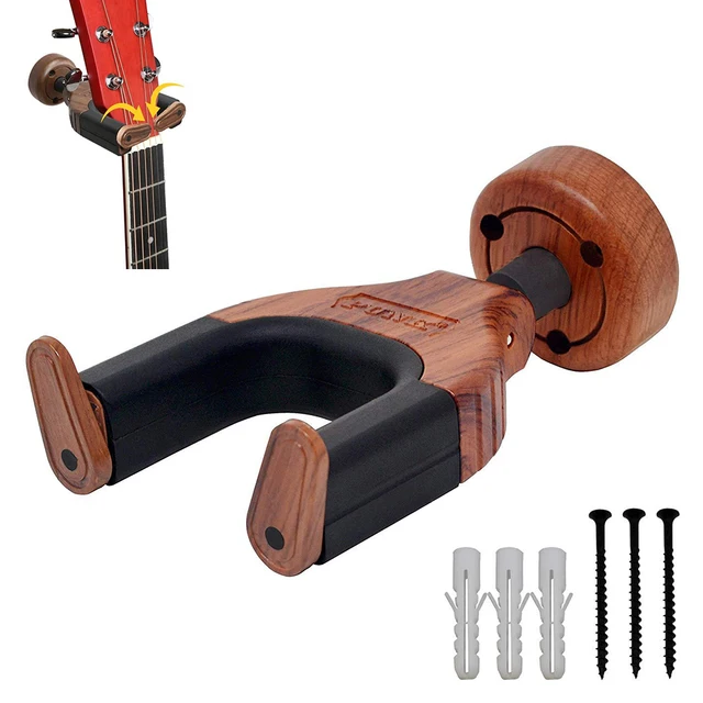 Wood Guitar Hanger Wall Mount
