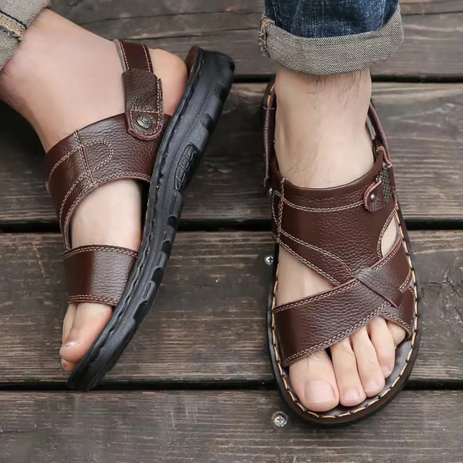Dream Pairs Sandalias Para Caminar Hombre Sandalias Cómodas Hombre