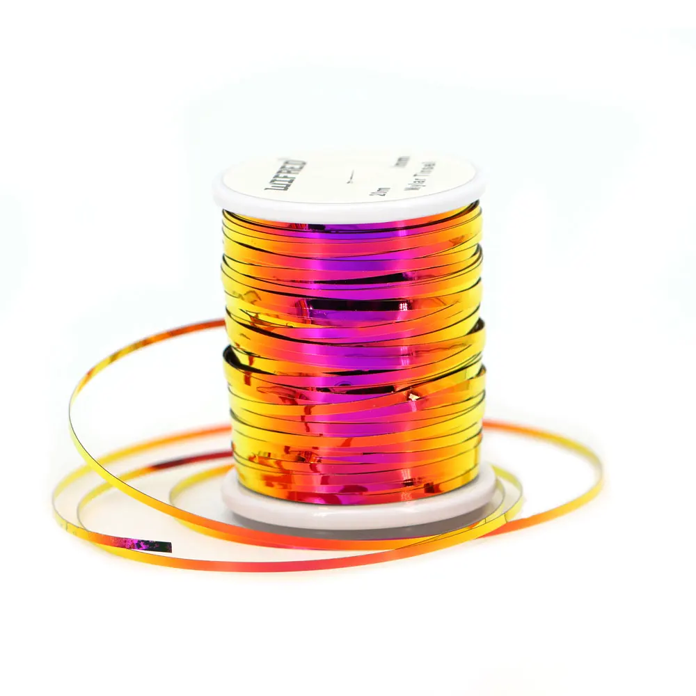 Bobine De Tinsel Plastique Pour Montage De Mouches De Pêche - Couleur Pearl - 200 Yards