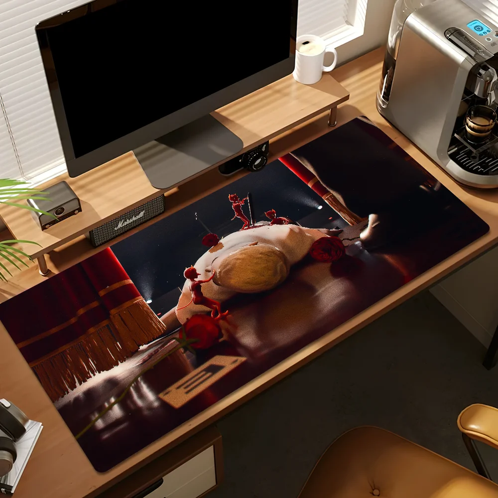 Eminem The Death of Slim Shady Mouse Pad Protector Office Gaming Accessories Laptop Gamer Cabinet Non Slip 5