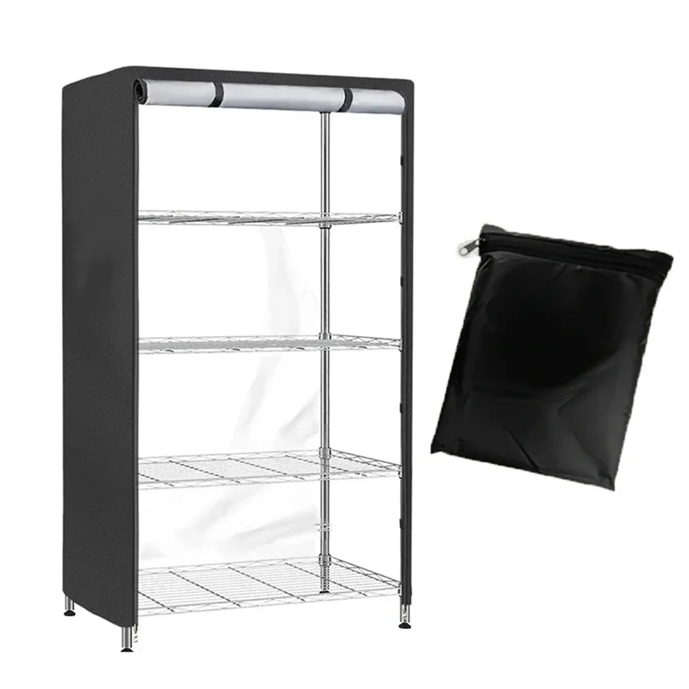 Waterproof Rack Storage Shelving Unit Dust Cover See Through Fits Racks 36"L X 18"W X 72"H Furniture Accessories